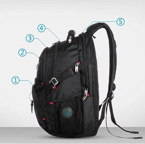 Рюкзак Swisswin SW8112 black